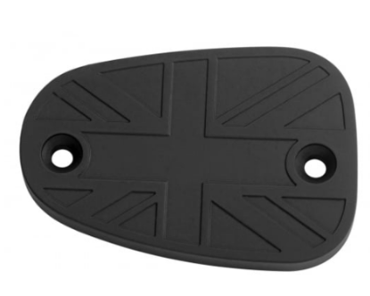 Picture of Motone Billet Disc Brake Oil Reservoir Master Cylinder Cap - Black Union Jack 