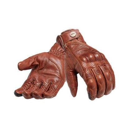 Picture of Newton Perforated Brown Leather Glove