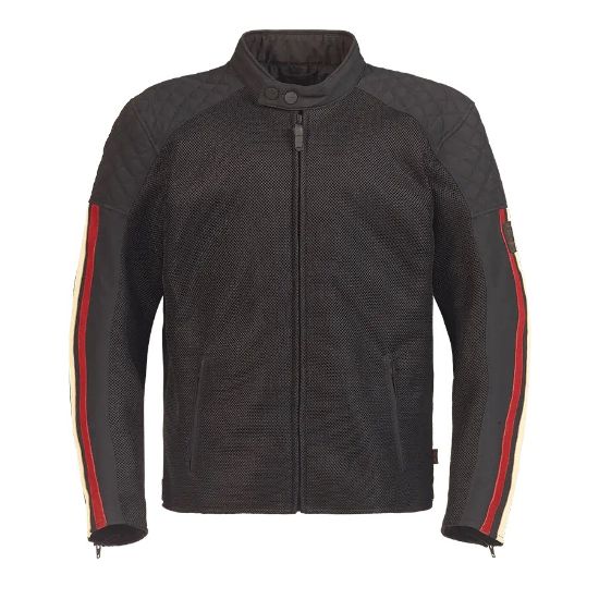 Picture of Braddan Retro Mesh Jacket Black Men