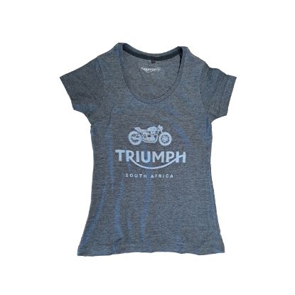 Picture of Ladies Dark Grey Graphic Short Sleeve Tee 