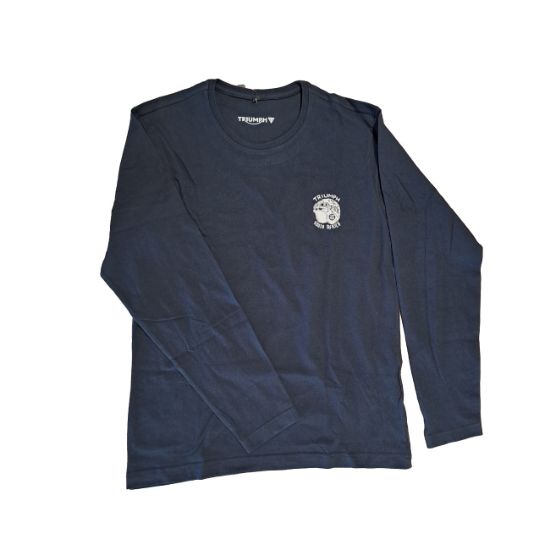 Picture of Mens' Navy Long Sleeve Graphic Tee