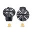 Picture of Motone TPS Carb/Throttle Body Cover - Pair - Union Jack - Black/Contrast Polish