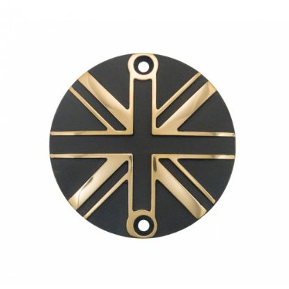 Picture of Motone Points ACG Cover/Badge - Union Jack - 2 Tone Brass & Black