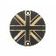 Picture of Motone Points ACG Cover/Badge - Union Jack - 2 Tone Brass & Black
