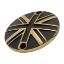 Picture of Motone Clutch (LHS)Cover/Badge - Union Jack - 2 Tone Brass & Black
