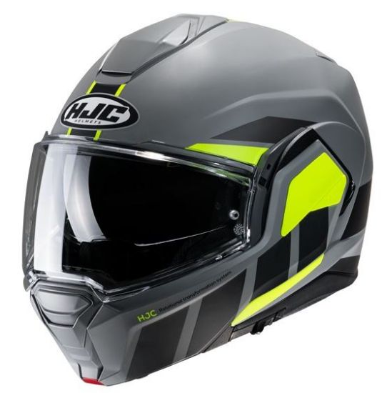 Picture of HJC i100 BEIS Grey/Green Helmet