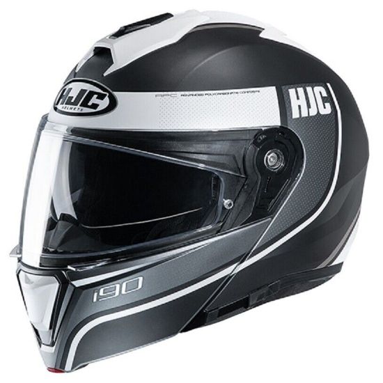 Picture of HJC i90 DAVAN Black/White Helmet
