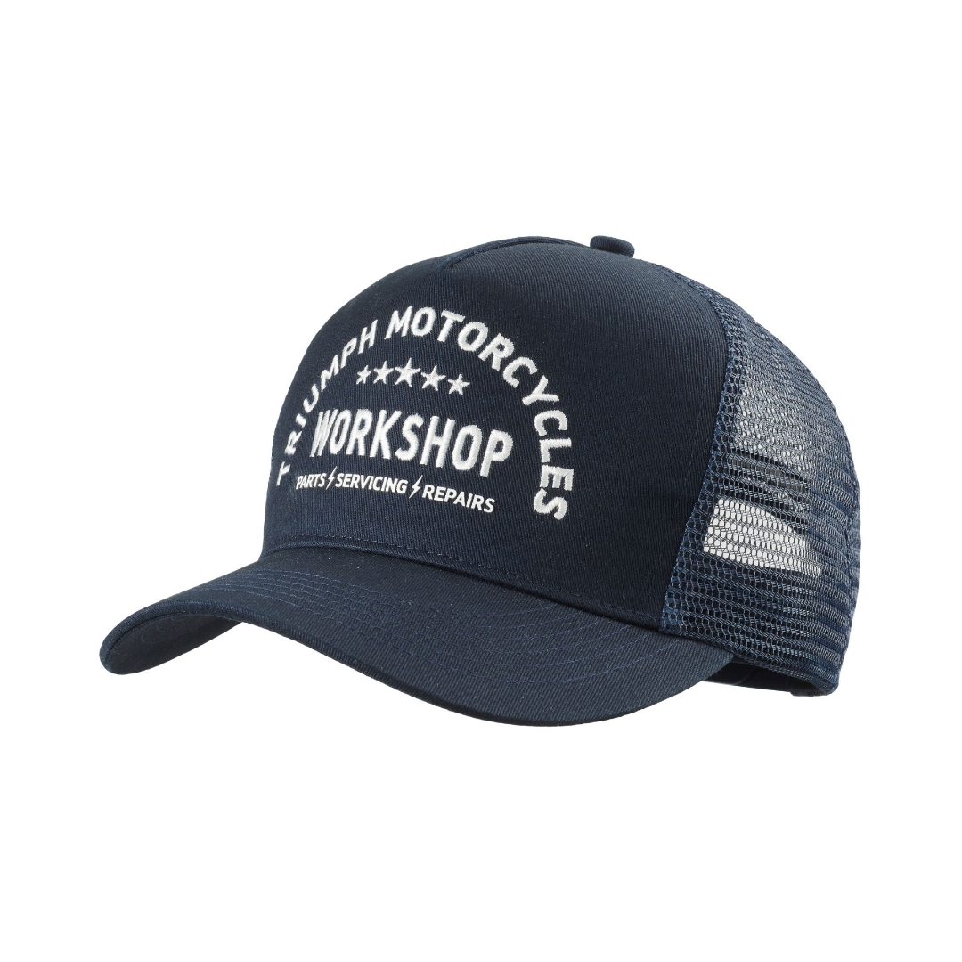 Picture of Workshop Trucker Cap in Navy / Bone