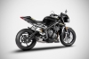 Picture of Zard Street Triple 765 RS Stainless Steel Silver Racing Exhaust (2018-2023)