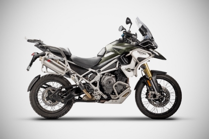 Picture of Zard Tiger 1200 Stainless Steel Racing Exhaust (2022+) Pannier Friendly