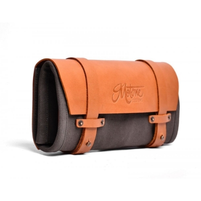 Picture of Motone The SCOUT - Leather & Waxed Canvas ToolRoll - Fully Loaded (incl. Tools)