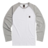 Picture of Blackwell Long Sleeve Tee In White & Grey Marl