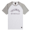 Picture of Saltern Contrast White/Grey Marl Tee