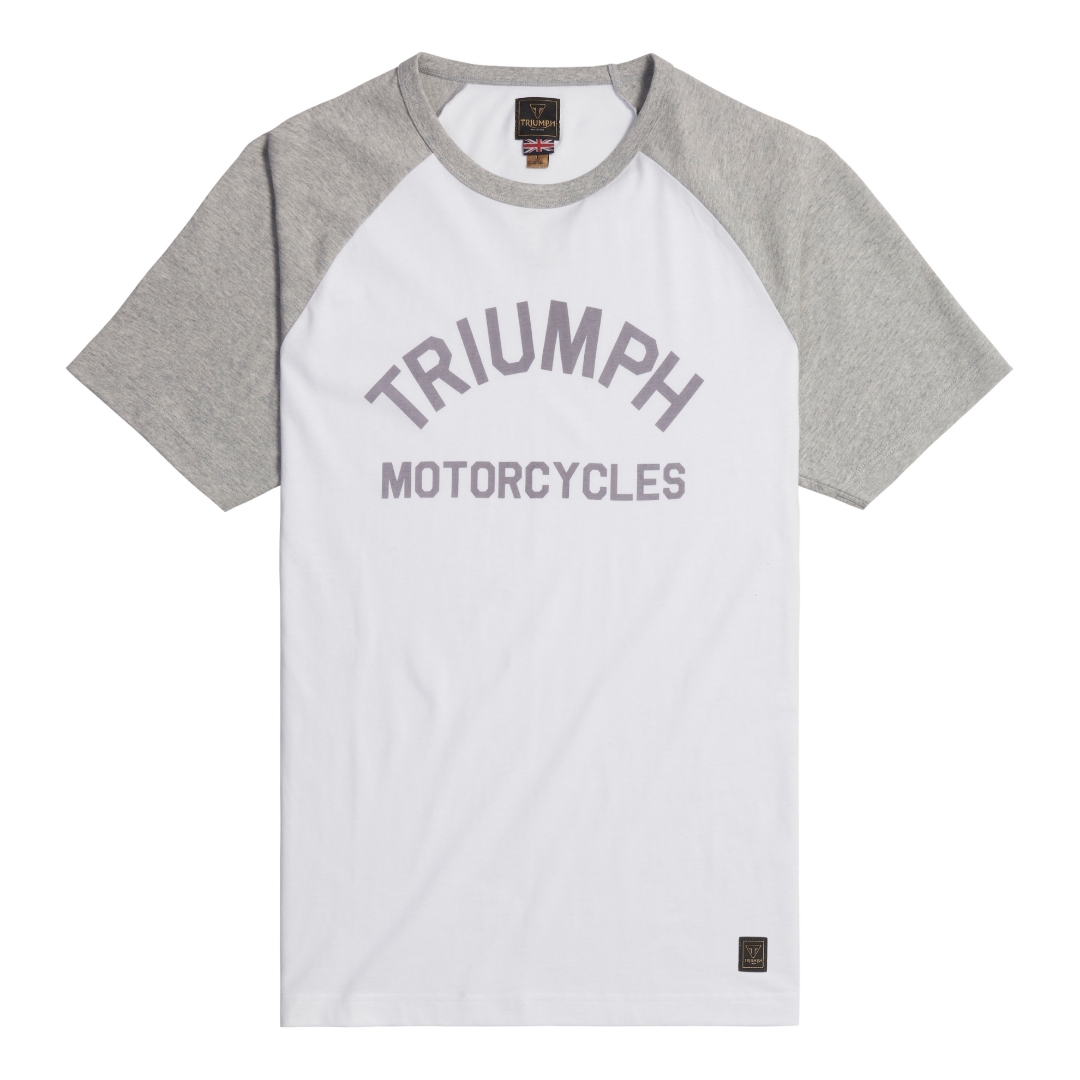 Picture of Saltern Contrast White/Grey Marl Tee