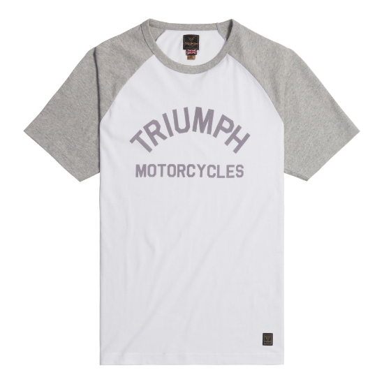 Picture of Saltern Contrast White/Grey Marl Tee