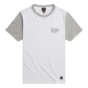 Picture of Fenland Contrast White/Grey Marl Tee