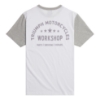 Picture of Fenland Contrast White/Grey Marl Tee