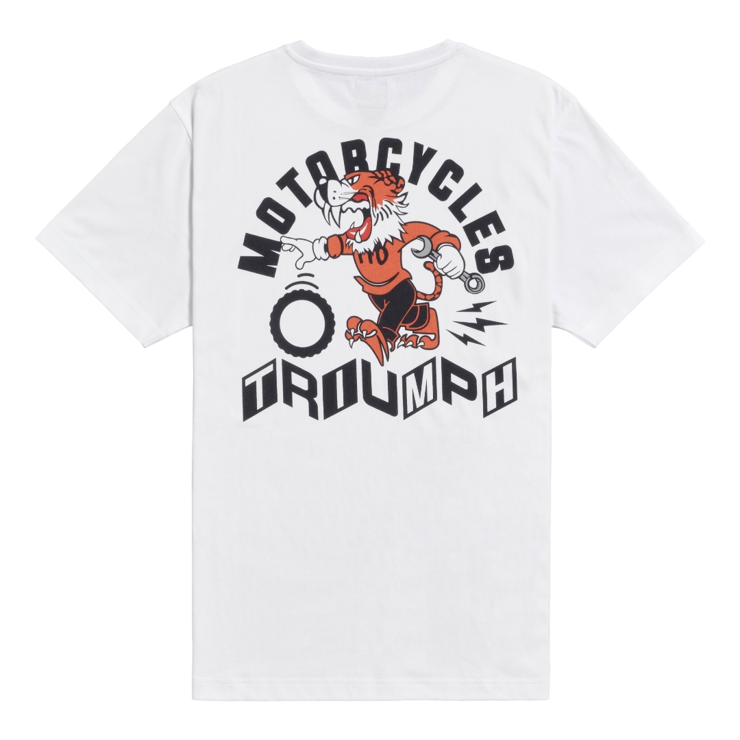 Picture of Tiger Pit Stop Tee in White