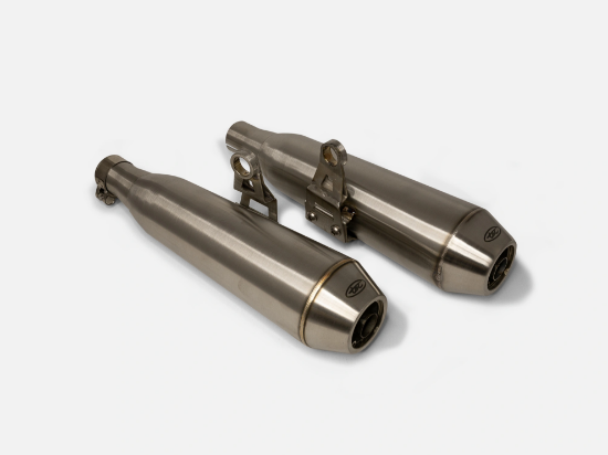 Picture of TEC Bike -Street Twin/Street Cup/Speed Twin 900 Slip-On Stainless Silencers/Mufflers (2024+)