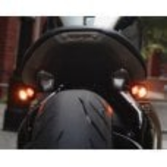 Picture of Motone Lamprey - Under seat tail light mount for Bobber seat -Brushed