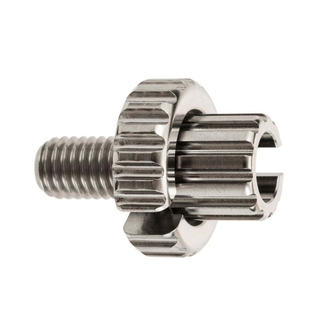 Picture of Motone TWISTER Titanium Clutch Cable Adjuster - Natural Finish - M8x1.25x18