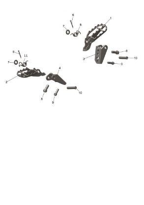 Picture of Footrest, Cast, LHS