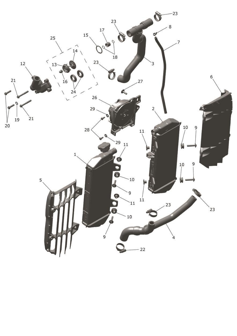 Picture of Water Pump, Repair Kit - TF250E 