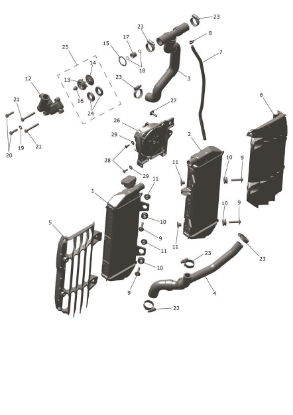 Picture of Water Pump, Repair Kit - TF250E 
