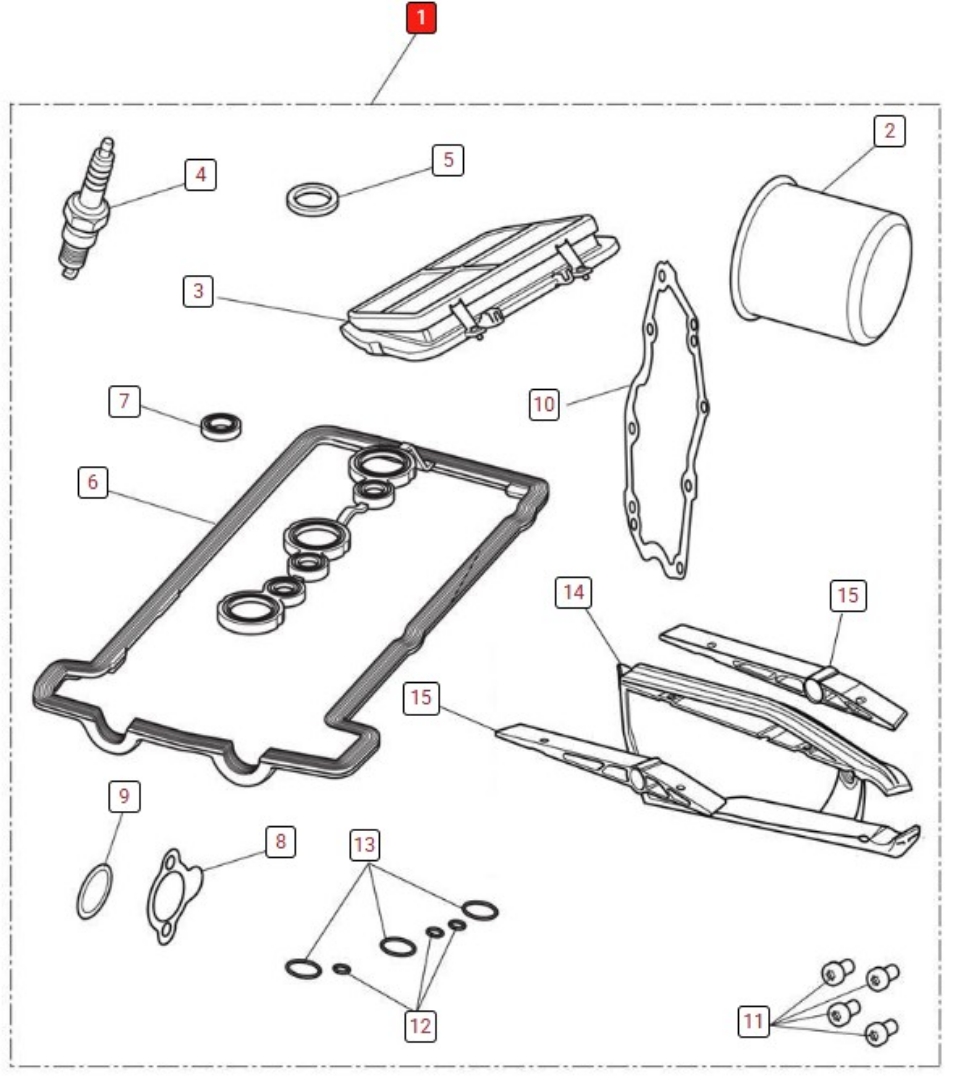 Picture of Tiger 800 - Major Service Kit