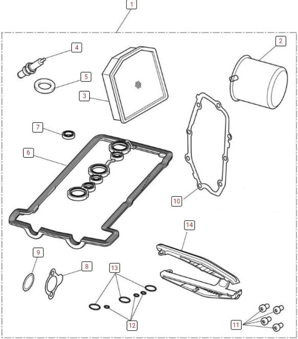 Picture of Tiger 900 - Major Service Kit 