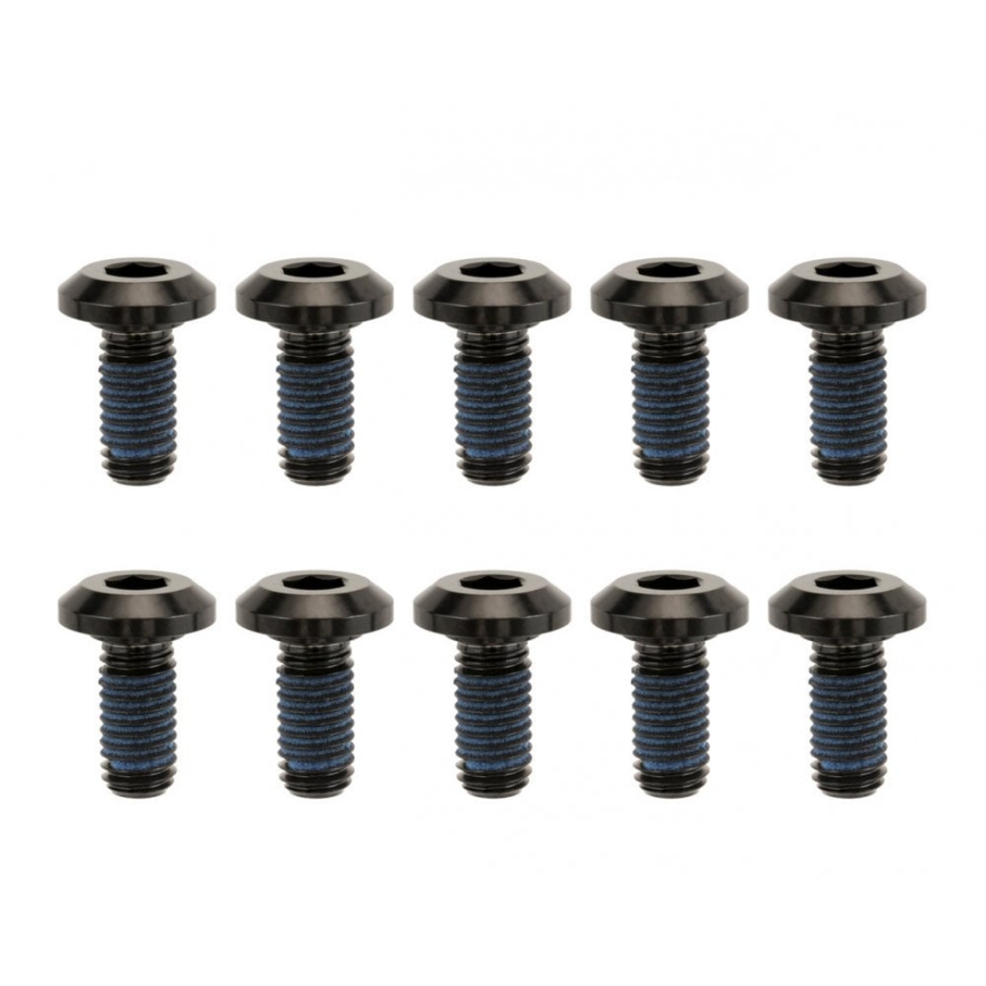 Picture of TITAN BOLTS Billet GR5 Titanium Brake Rotor Bolts - BLACK - Aircooled - 10 Piece Set