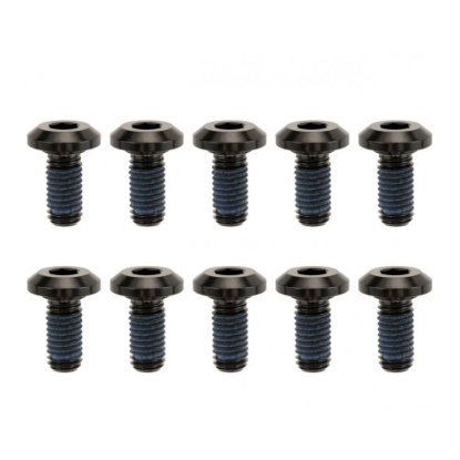 Picture of TITAN BOLTS Billet GR5 Titanium Brake Rotor Bolts - BLACK - Aircooled - 10 Piece Set